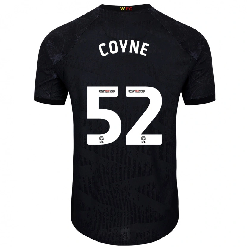 Danxen Women Aidan Coyne #52 Black White Away Jersey 2024/25 T-Shirt