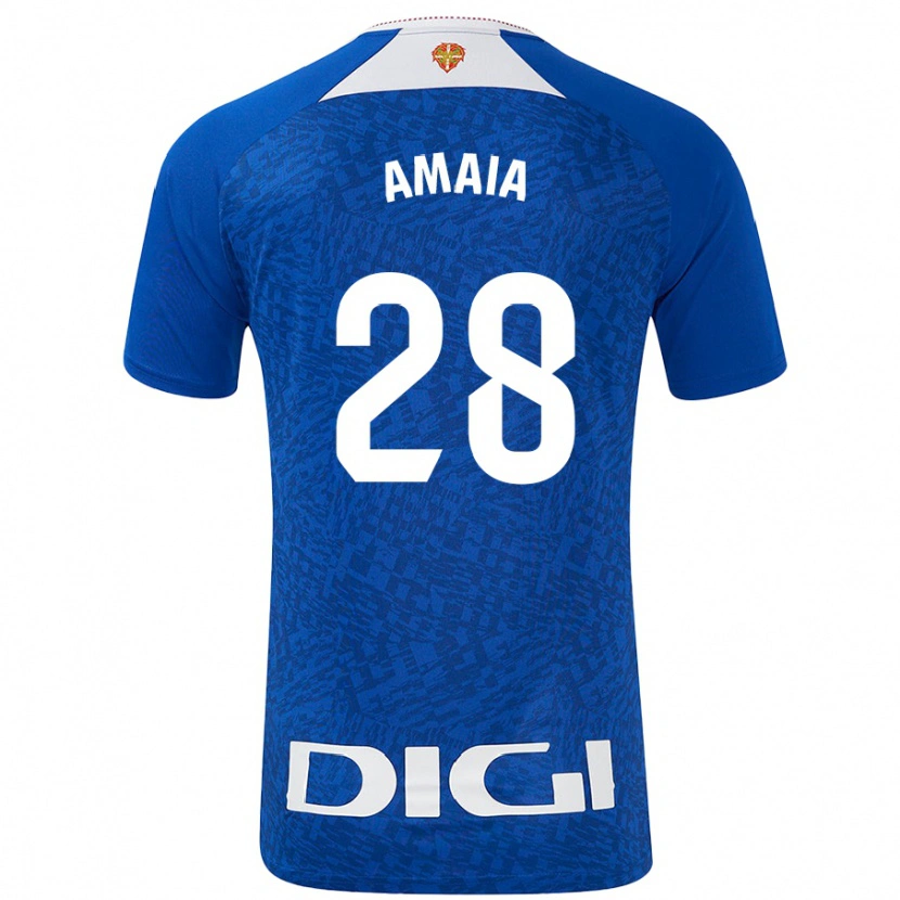 Danxen Women Amaia Martinez De La Peña #28 Royal Blue Away Jersey 2024/25 T-Shirt