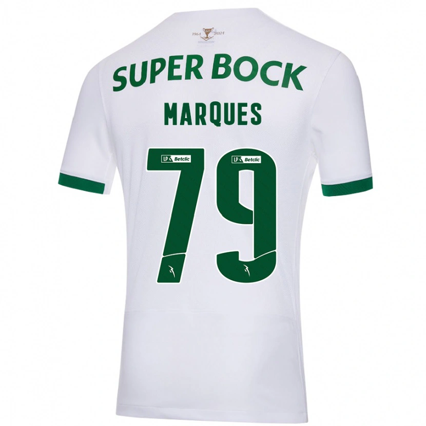 Danxen Women Rodrigo Marquês #79 White Green Away Jersey 2024/25 T-Shirt