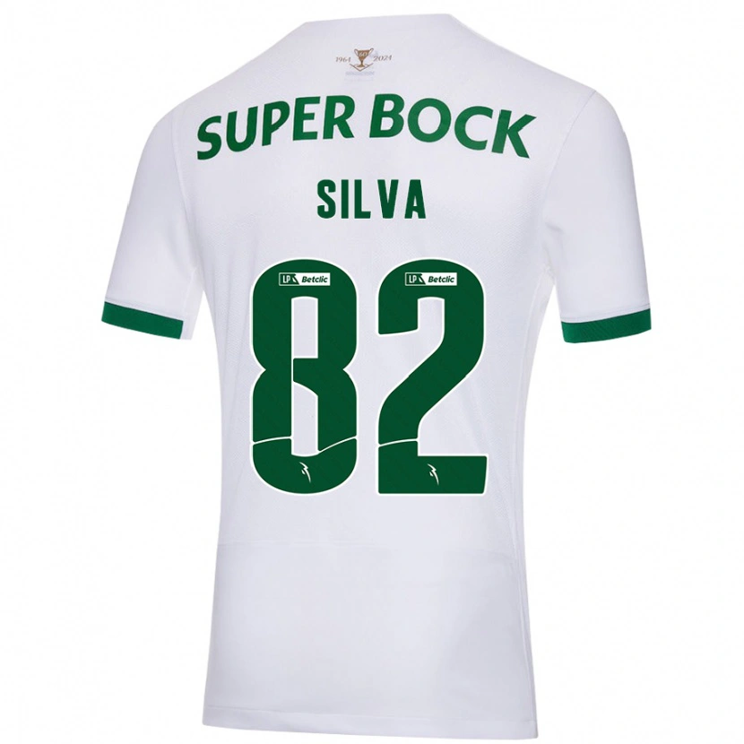 Danxen Women Gabriel Silva #82 White Green Away Jersey 2024/25 T-Shirt