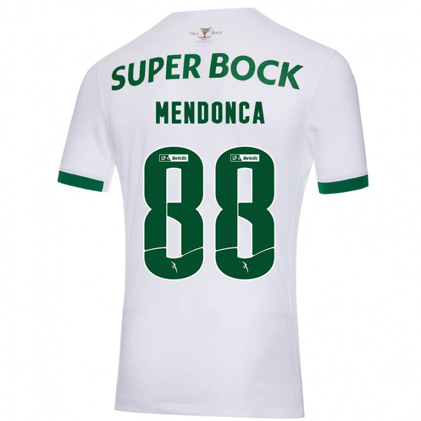 Danxen Women Manuel Mendonça #88 White Green Away Jersey 2024/25 T-Shirt