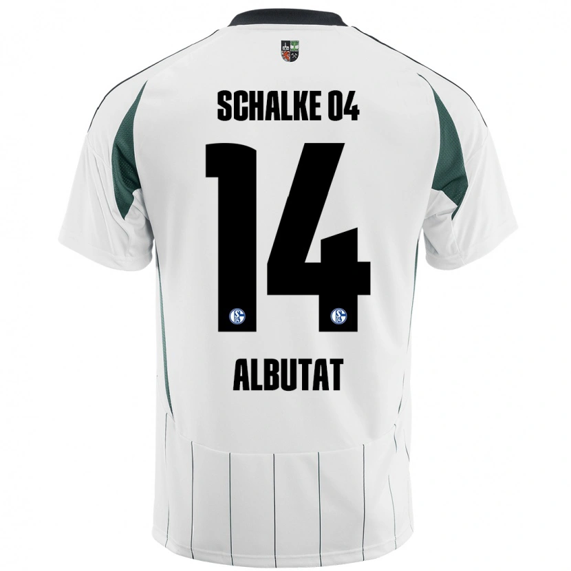 Danxen Women Tim Albutat #14 White Green Away Jersey 2024/25 T-Shirt