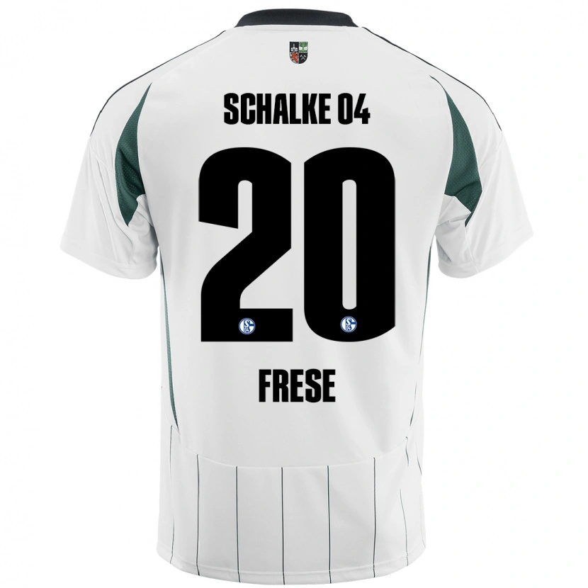 Danxen Women Niklas Frese #20 White Green Away Jersey 2024/25 T-Shirt