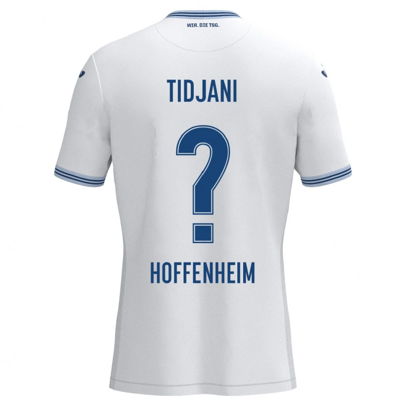 Danxen Women Nouh Tidjani #0 White Blue Away Jersey 2024/25 T-Shirt