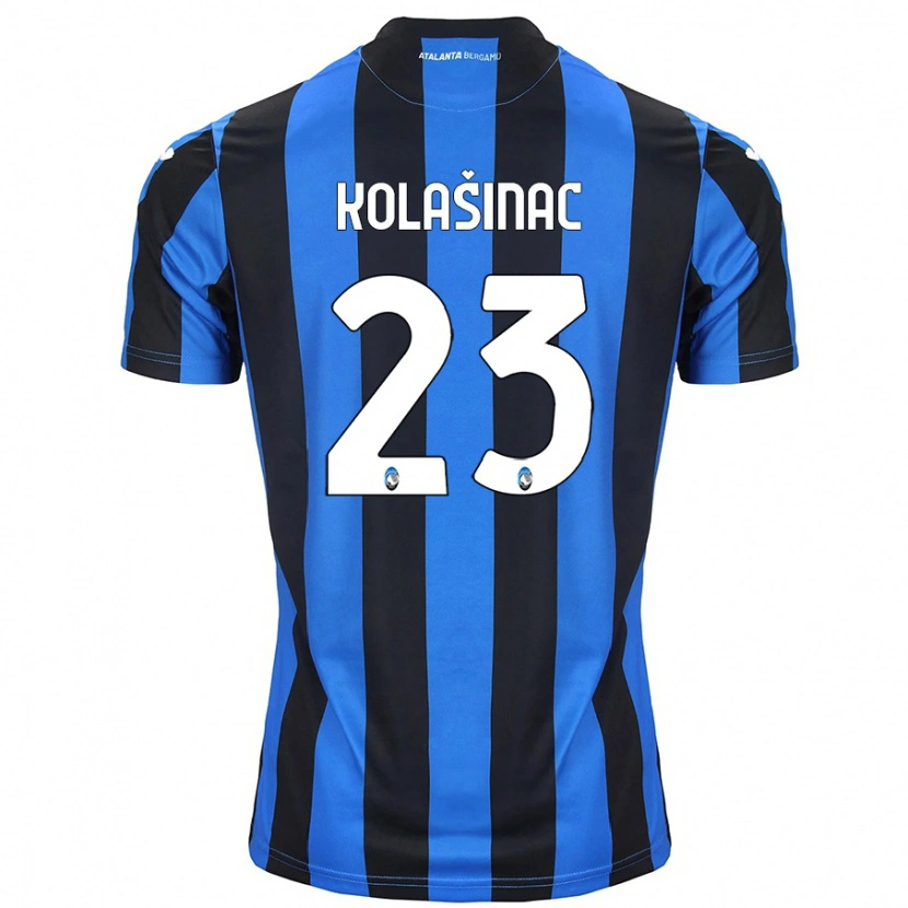 Danxen Kid Sead Kolasinac #23 Blue Black Home Jersey 2024/25 T-Shirt