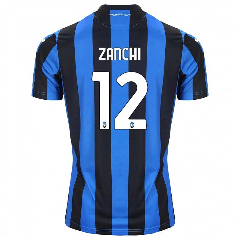 Danxen Kid Edoardo Zanchi #12 Blue Black Home Jersey 2024/25 T-Shirt