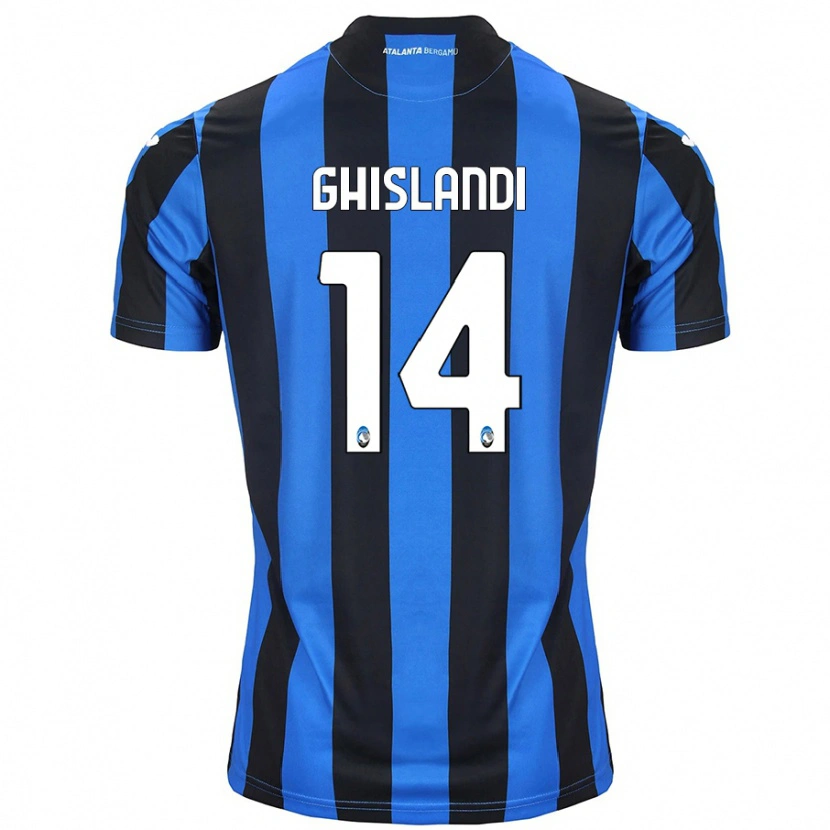 Danxen Kid Davide Ghislandi #14 Blue Black Home Jersey 2024/25 T-Shirt