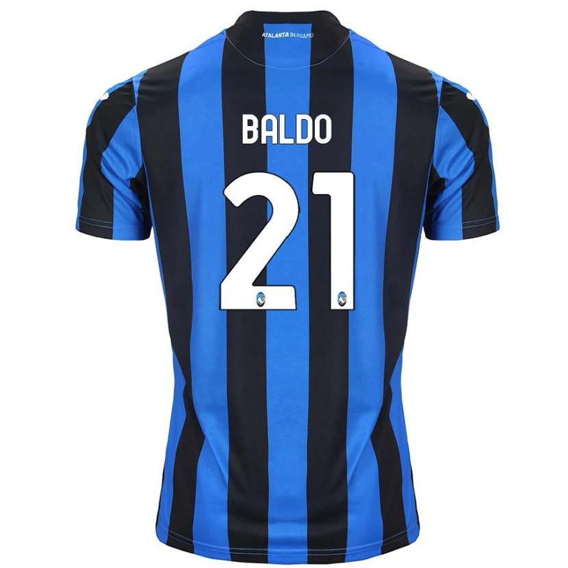 Danxen Kid Nicolò Baldo #21 Blue Black Home Jersey 2024/25 T-Shirt