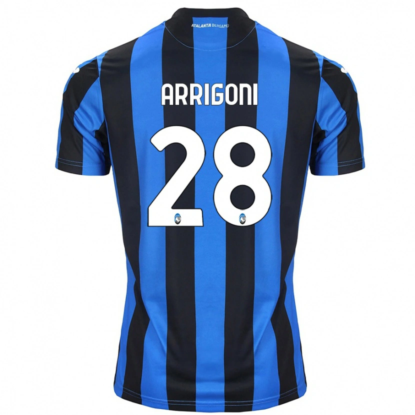 Danxen Kid Mattia Arrigoni #28 Blue Black Home Jersey 2024/25 T-Shirt