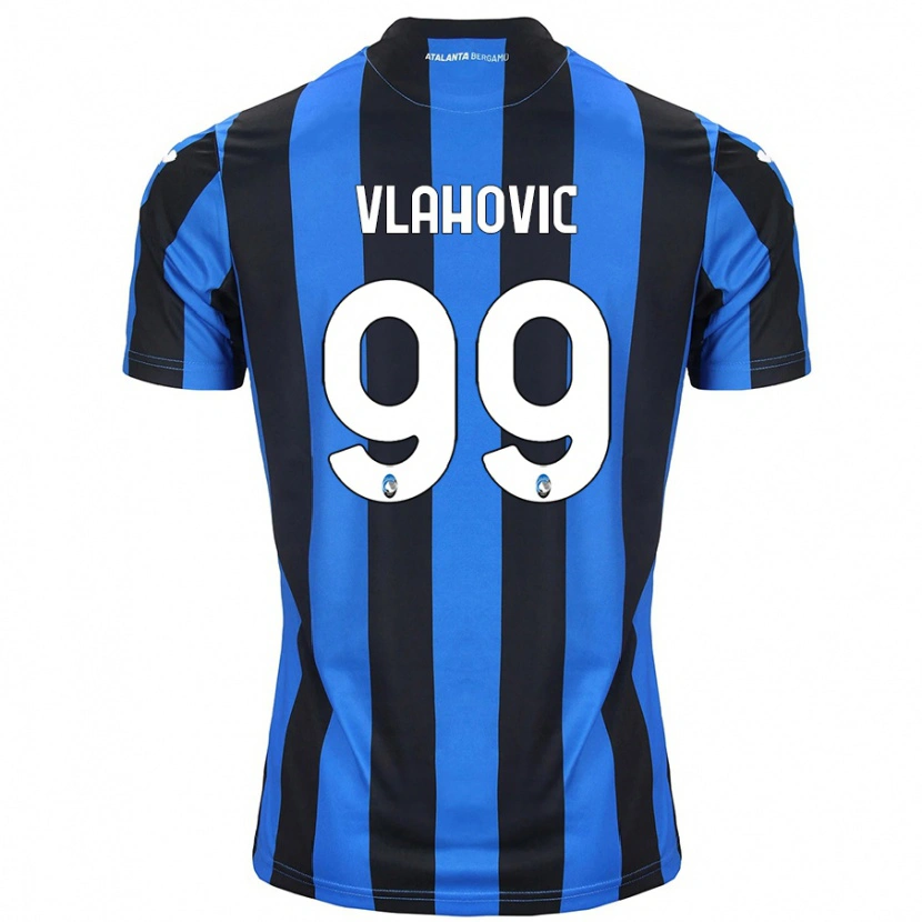 Danxen Kid Vanja Vlahovic #99 Blue Black Home Jersey 2024/25 T-Shirt