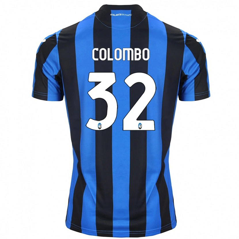 Danxen Kid Matteo Colombo #32 Blue Black Home Jersey 2024/25 T-Shirt