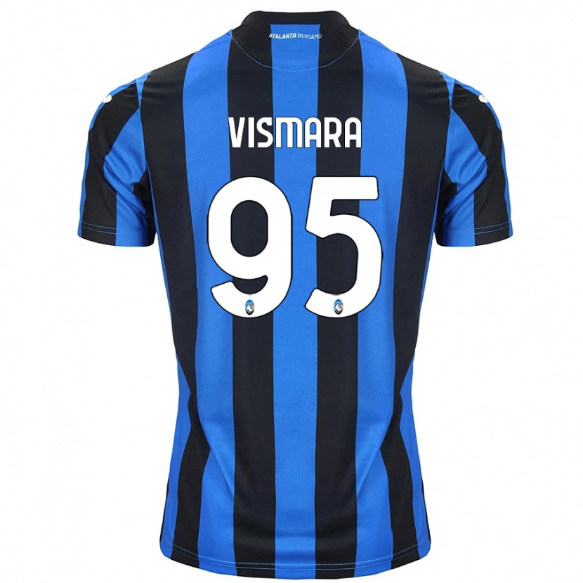 Danxen Kid Paolo Vismara #95 Blue Black Home Jersey 2024/25 T-Shirt