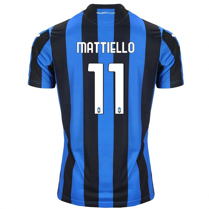 Danxen Kid Federico Mattiello #11 Blue Black Home Jersey 2024/25 T-Shirt