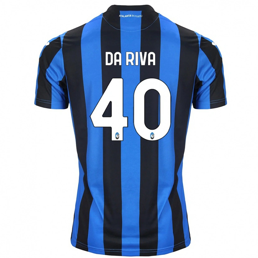 Danxen Kid Jacopo Da Riva #40 Blue Black Home Jersey 2024/25 T-Shirt