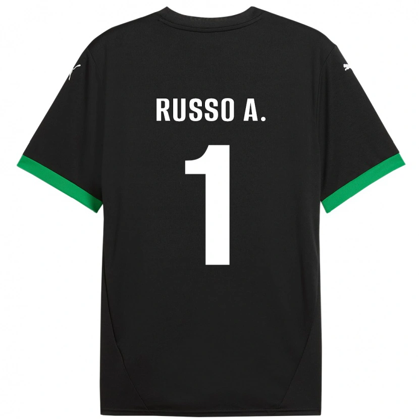 Danxen Kid Alessandro Russo #1 Black Dark Green Home Jersey 2024/25 T-Shirt