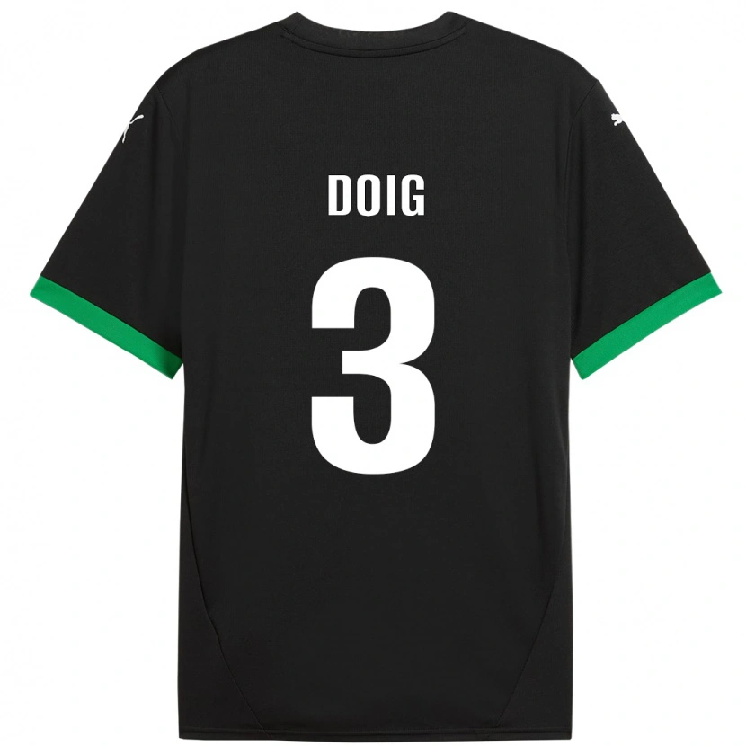 Danxen Kid Josh Doig #3 Black Dark Green Home Jersey 2024/25 T-Shirt