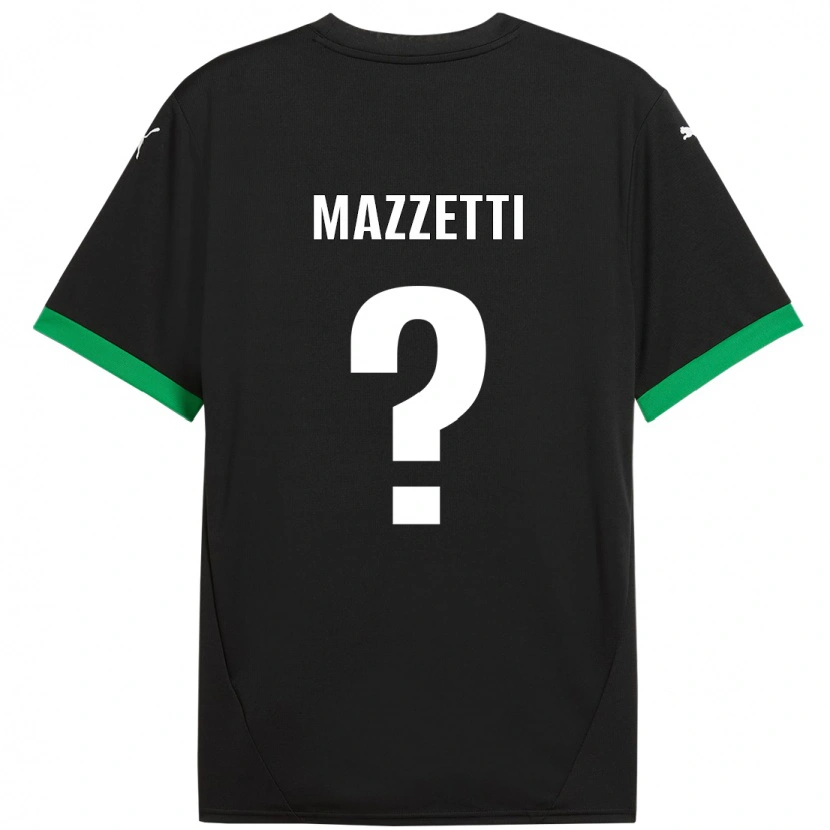 Danxen Kid Riccardo Mazzetti #0 Black Dark Green Home Jersey 2024/25 T-Shirt