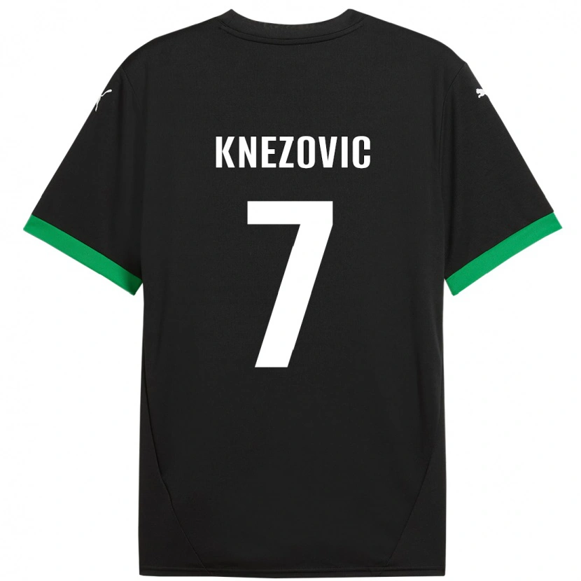 Danxen Kid Borna Knezovic #7 Black Dark Green Home Jersey 2024/25 T-Shirt