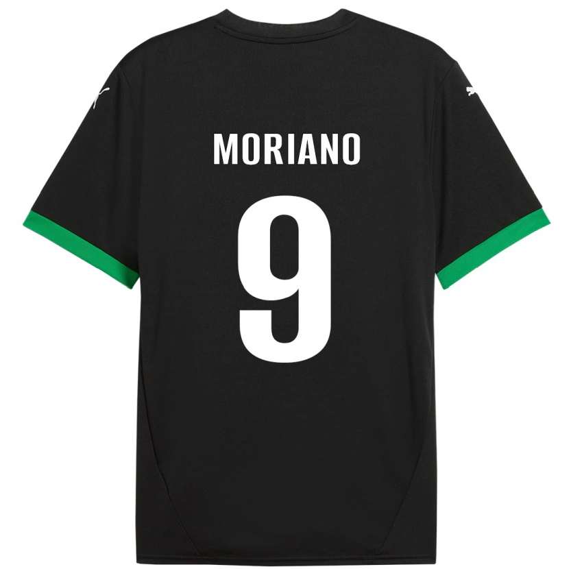 Danxen Kid Andrea Moriano #9 Black Dark Green Home Jersey 2024/25 T-Shirt