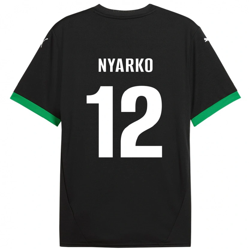 Danxen Kid Lorenzo Nyarko #12 Black Dark Green Home Jersey 2024/25 T-Shirt