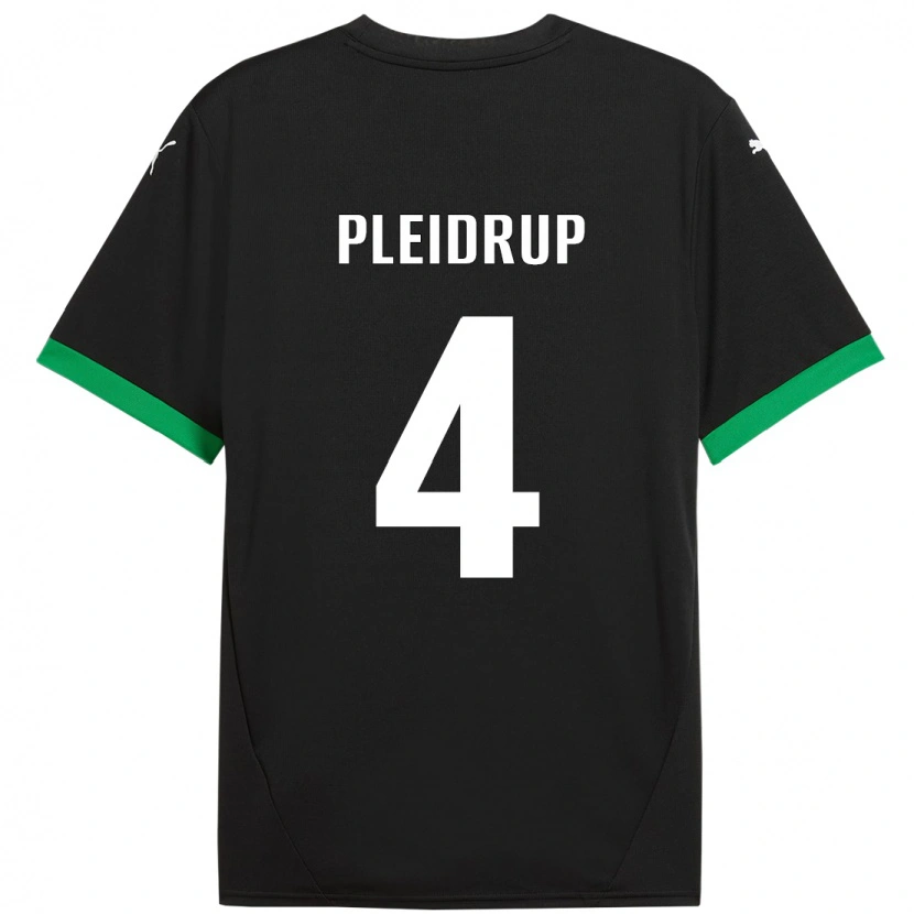 Danxen Kid Caroline Pleidrup #4 Black Dark Green Home Jersey 2024/25 T-Shirt