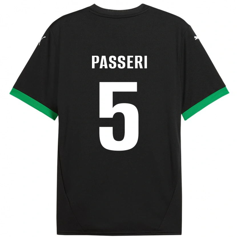 Danxen Kid Angela Passeri #5 Black Dark Green Home Jersey 2024/25 T-Shirt