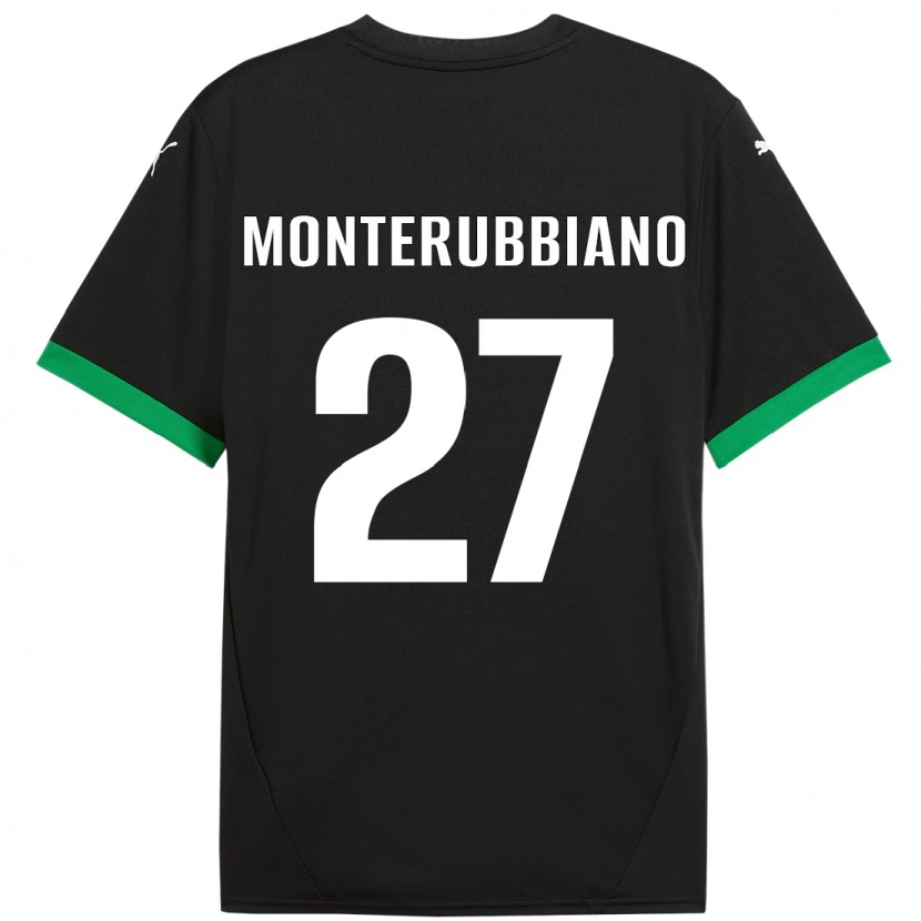 Danxen Kid Valeria Monterubbiano #27 Black Dark Green Home Jersey 2024/25 T-Shirt