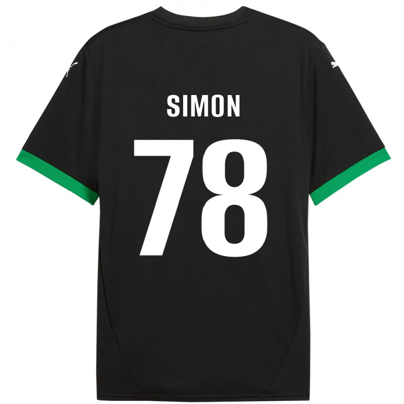 Danxen Kid Bénédicte Simon #78 Black Dark Green Home Jersey 2024/25 T-Shirt