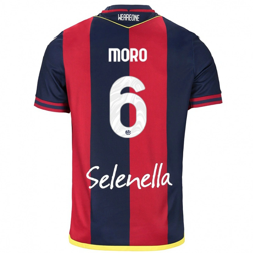 Danxen Kid Nikola Moro #6 Red Royal Blue Home Jersey 2024/25 T-Shirt