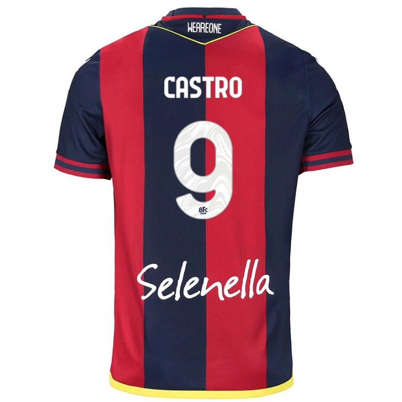 Danxen Kid Santiago Castro #9 Red Royal Blue Home Jersey 2024/25 T-Shirt