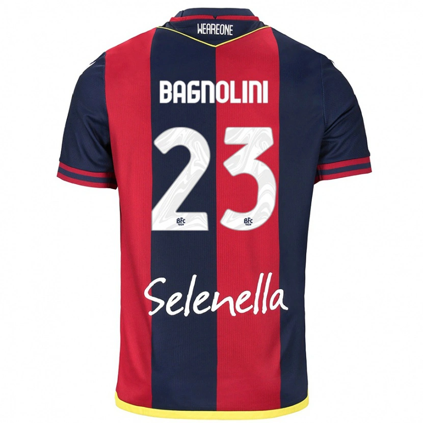 Danxen Kid Nicola Bagnolini #23 Red Royal Blue Home Jersey 2024/25 T-Shirt