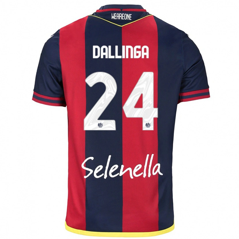 Danxen Kid Thijs Dallinga #24 Red Royal Blue Home Jersey 2024/25 T-Shirt