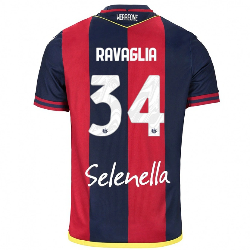 Danxen Kid Federico Ravaglia #34 Red Royal Blue Home Jersey 2024/25 T-Shirt