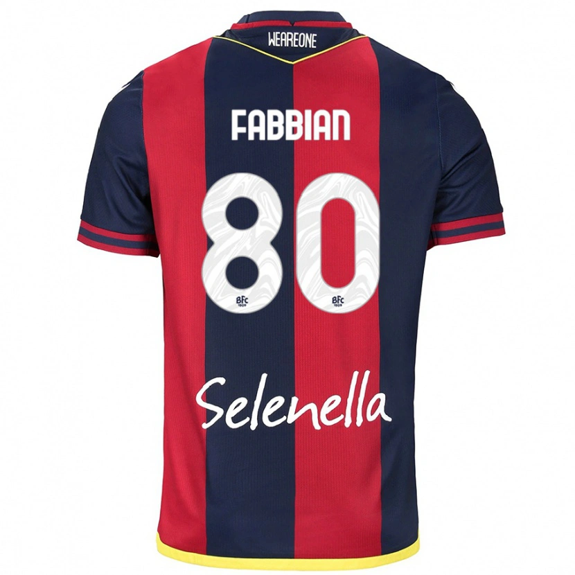 Danxen Kid Giovanni Fabbian #80 Red Royal Blue Home Jersey 2024/25 T-Shirt