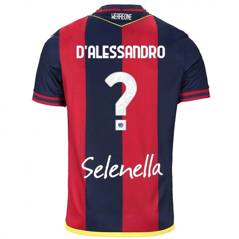 Danxen Kid Giuliano D'alessandro #0 Red Royal Blue Home Jersey 2024/25 T-Shirt