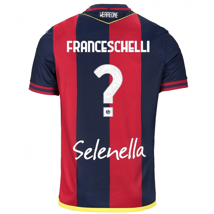 Danxen Kid Matteo Franceschelli #0 Red Royal Blue Home Jersey 2024/25 T-Shirt