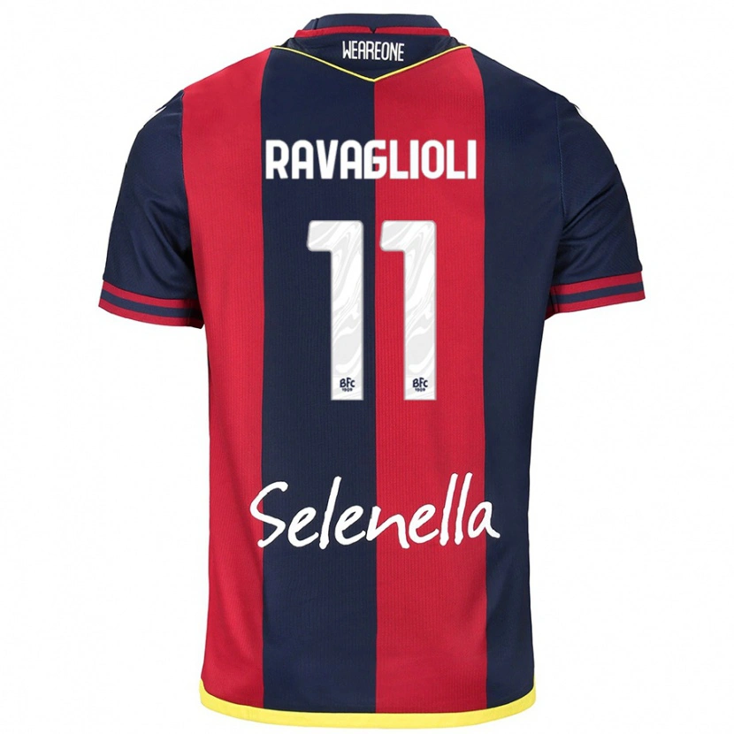 Danxen Kid Tommaso Ravaglioli #11 Red Royal Blue Home Jersey 2024/25 T-Shirt