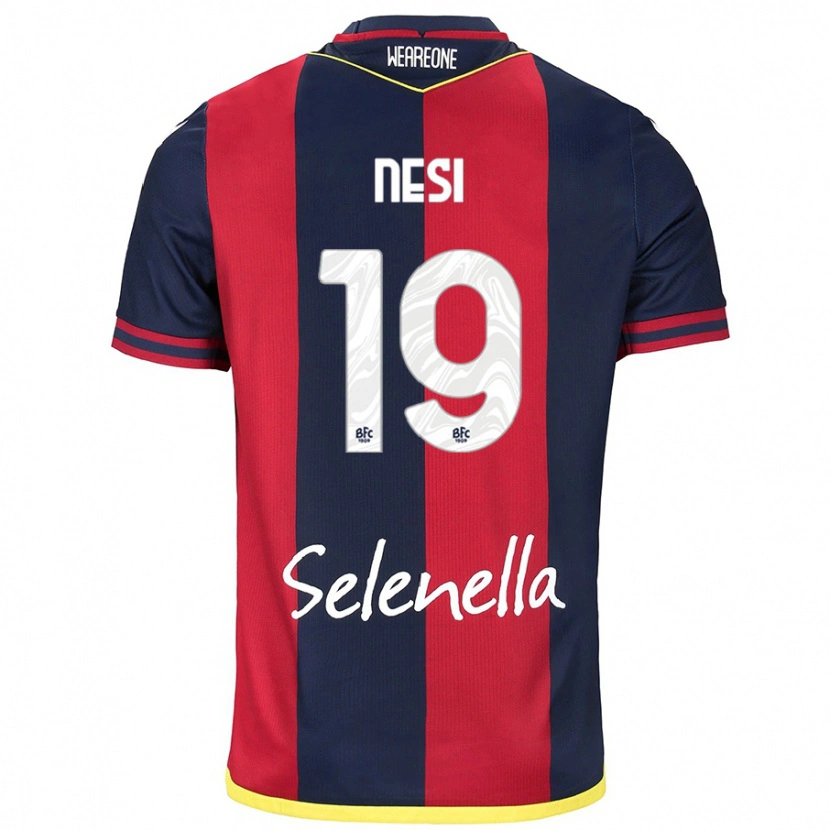 Danxen Kid Luca Nesi #19 Red Royal Blue Home Jersey 2024/25 T-Shirt