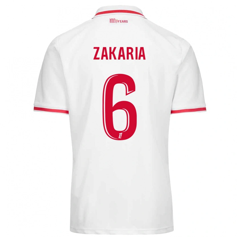 Danxen Kid Denis Zakaria #6 White Red Home Jersey 2024/25 T-Shirt