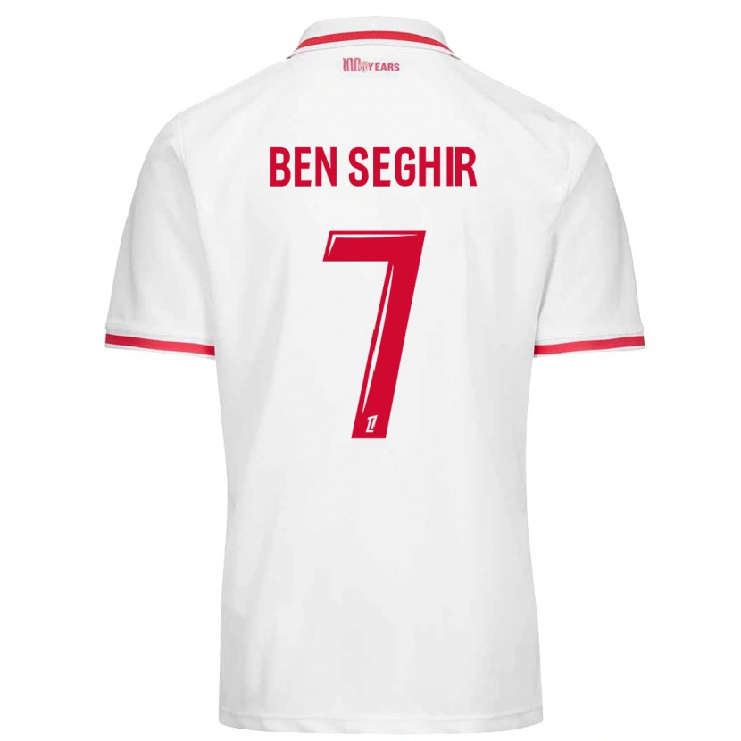 Danxen Kid Eliesse Ben Seghir #7 White Red Home Jersey 2024/25 T-Shirt