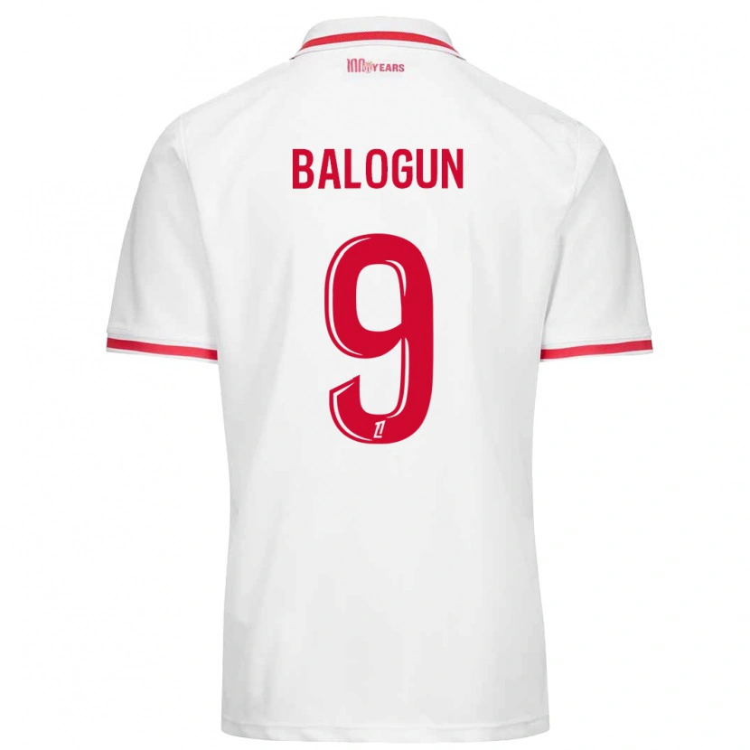 Danxen Kid Folarin Balogun #9 White Red Home Jersey 2024/25 T-Shirt