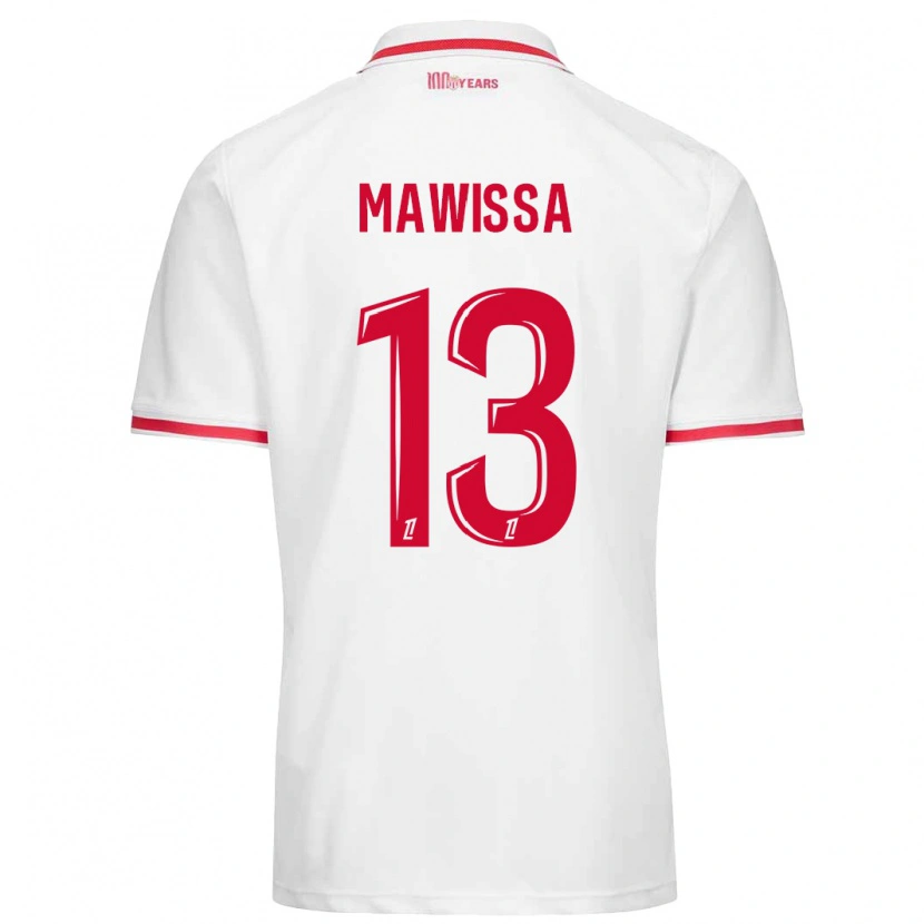 Danxen Kid Christian Mawissa #13 White Red Home Jersey 2024/25 T-Shirt