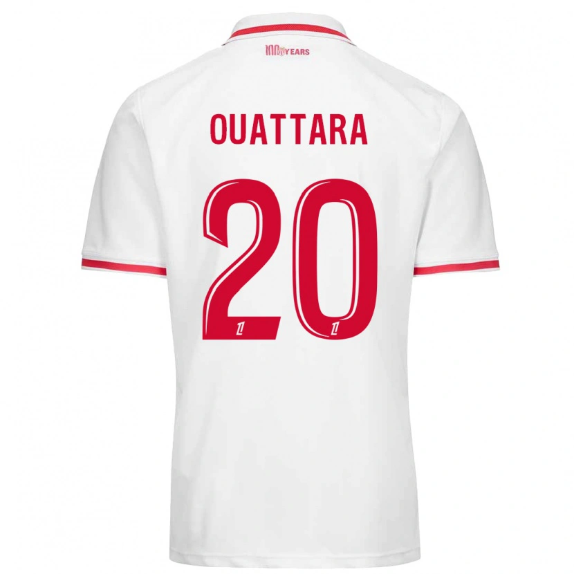 Danxen Kid Kassoum Ouattara #20 White Red Home Jersey 2024/25 T-Shirt