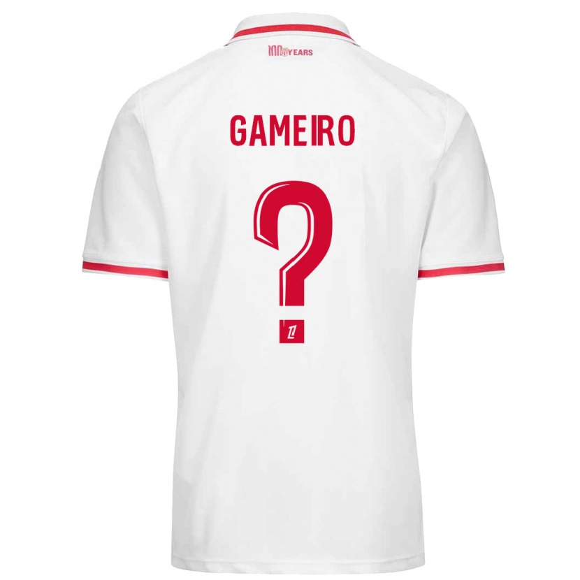 Danxen Kid Benoît Gameiro #0 White Red Home Jersey 2024/25 T-Shirt