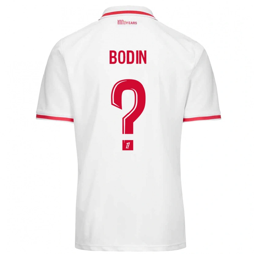 Danxen Kid Hugo Bodin #0 White Red Home Jersey 2024/25 T-Shirt