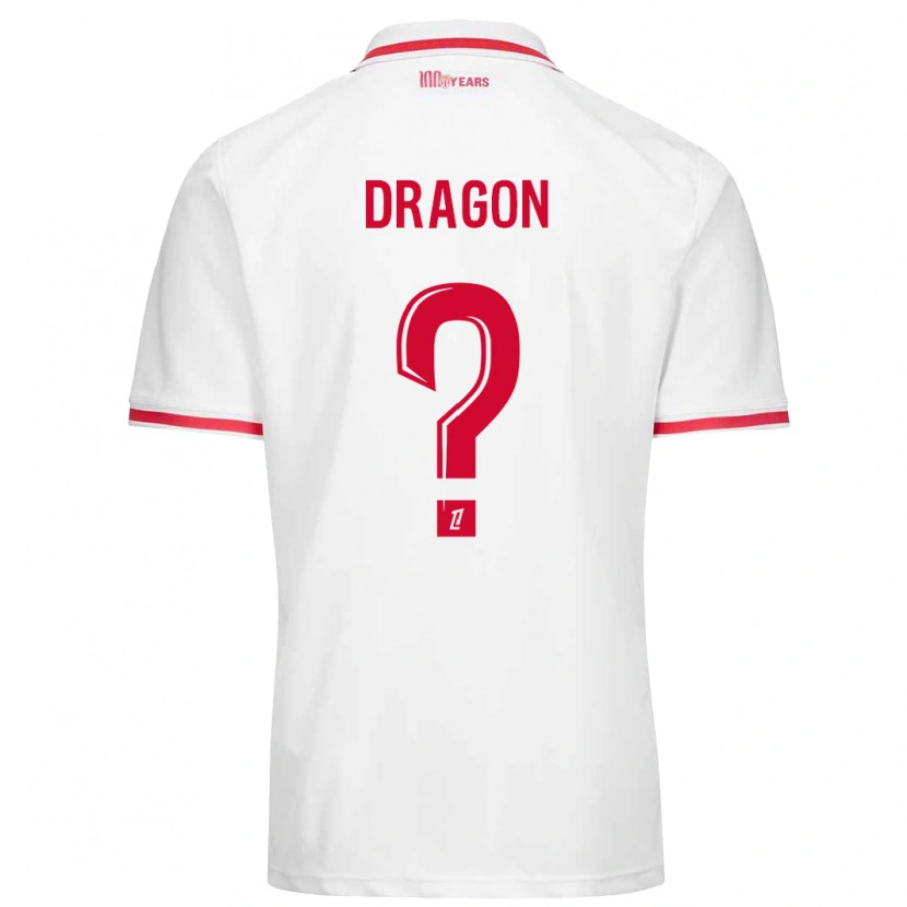 Danxen Kid Clément Dragon #0 White Red Home Jersey 2024/25 T-Shirt