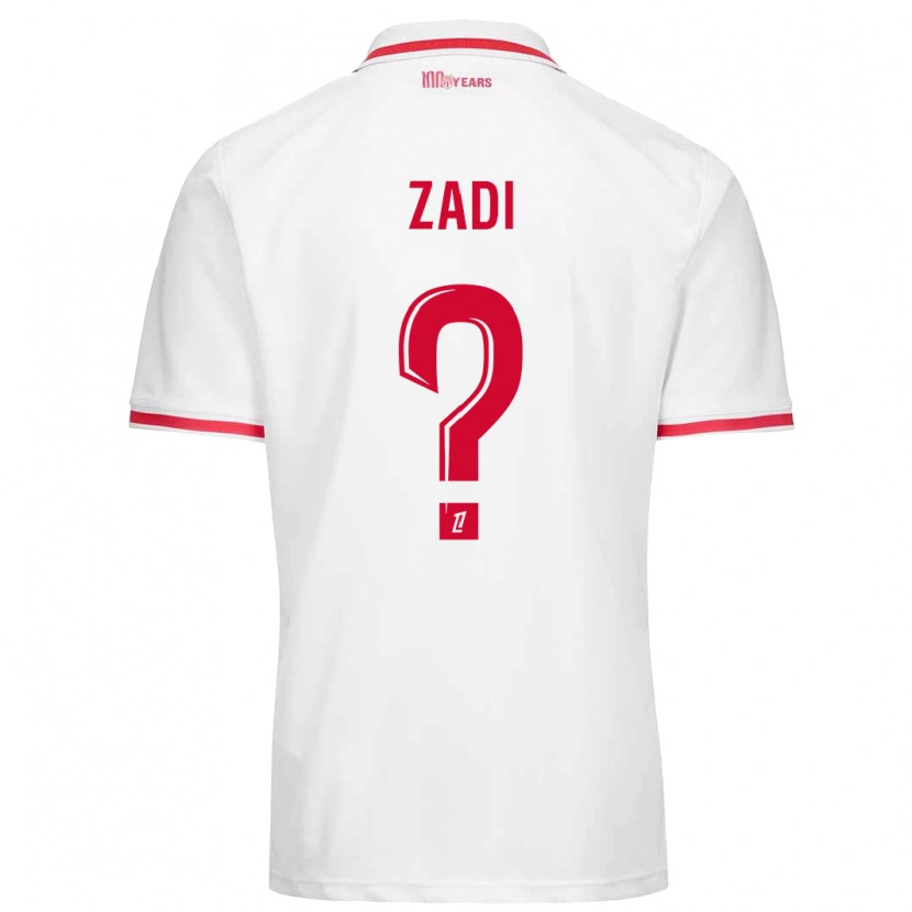 Danxen Kid Alain Zadi #0 White Red Home Jersey 2024/25 T-Shirt