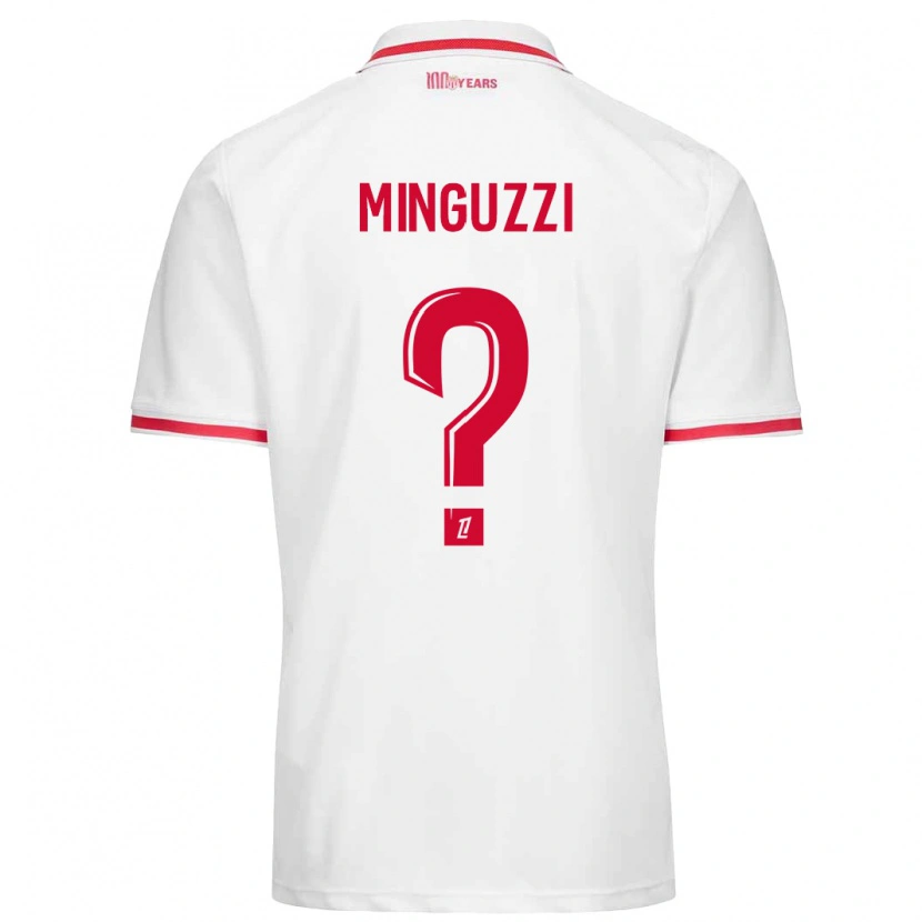 Danxen Kid Matteo Minguzzi #0 White Red Home Jersey 2024/25 T-Shirt