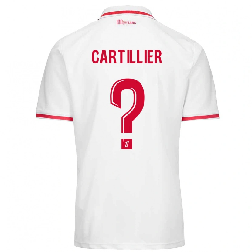 Danxen Kid Antonin Cartillier #0 White Red Home Jersey 2024/25 T-Shirt