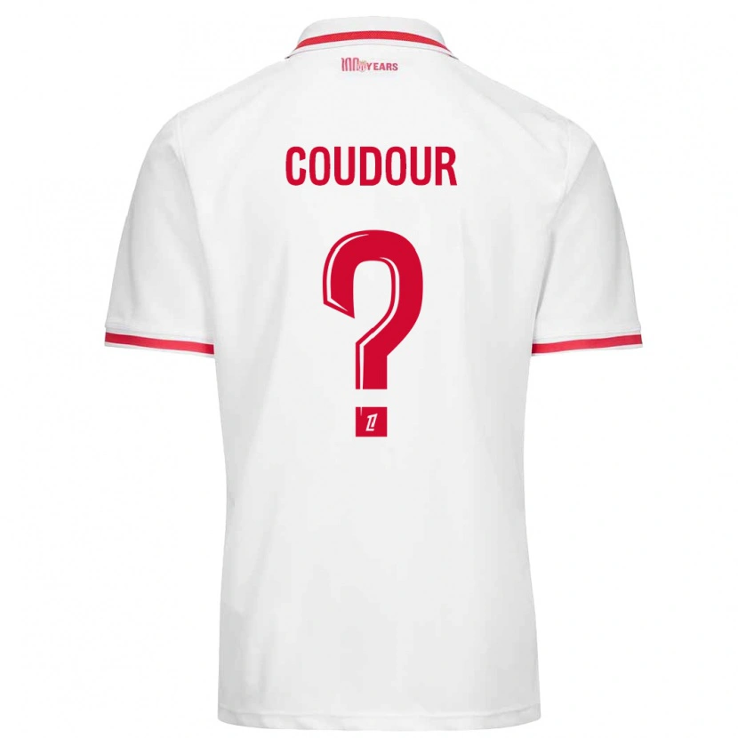 Danxen Kid Mathis Coudour #0 White Red Home Jersey 2024/25 T-Shirt